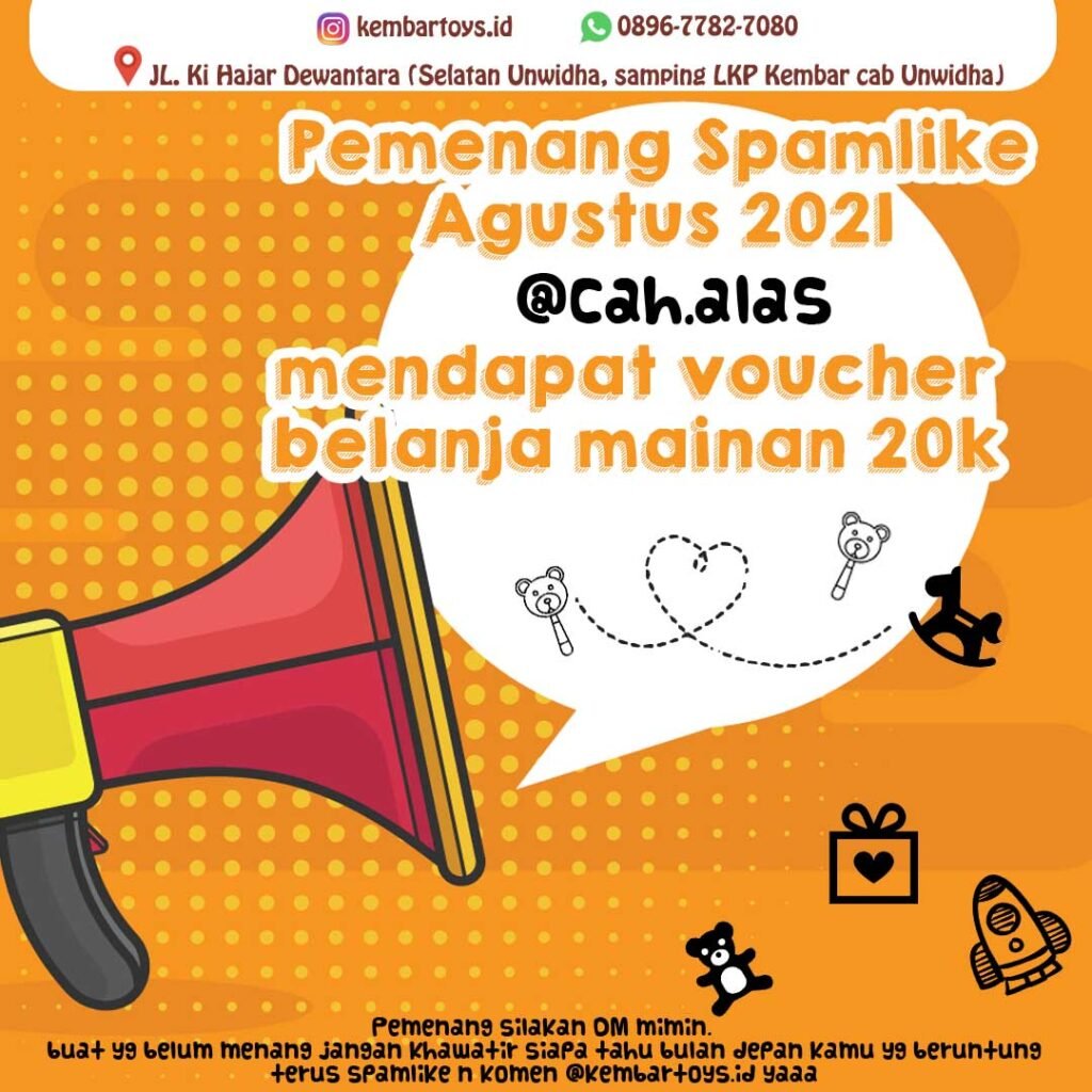 PEMENANG SPAMLIKE agustus 2021