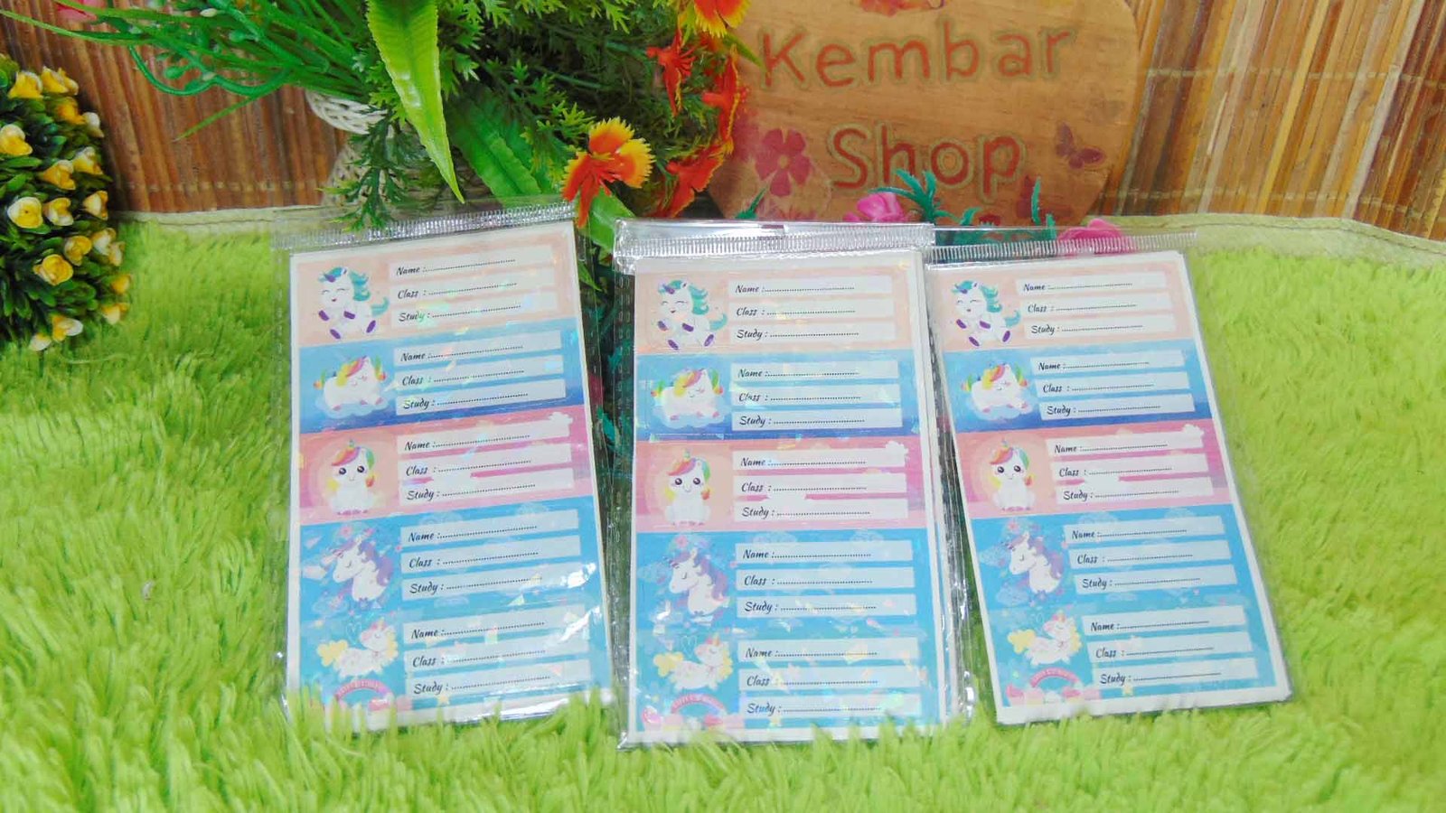 LABEL-MAPEL 1SET ISI 5 LEMBAR (40PCS)/6 LEMBAR(30PCS) STIKER STICKER ...