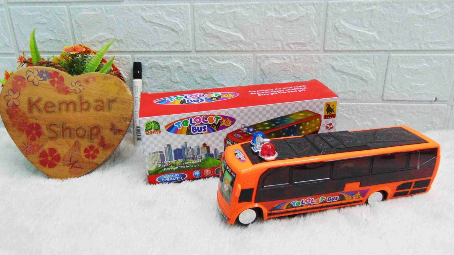 368B-6 [NYALA MUSIK LAMPU! BUMP N GO] Mainan Bus Basuri Klakson Telolet ...